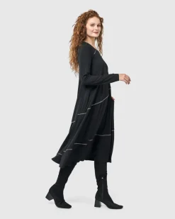 Women Alembika Plus<Nightingale Pullover Midi Dress, Black