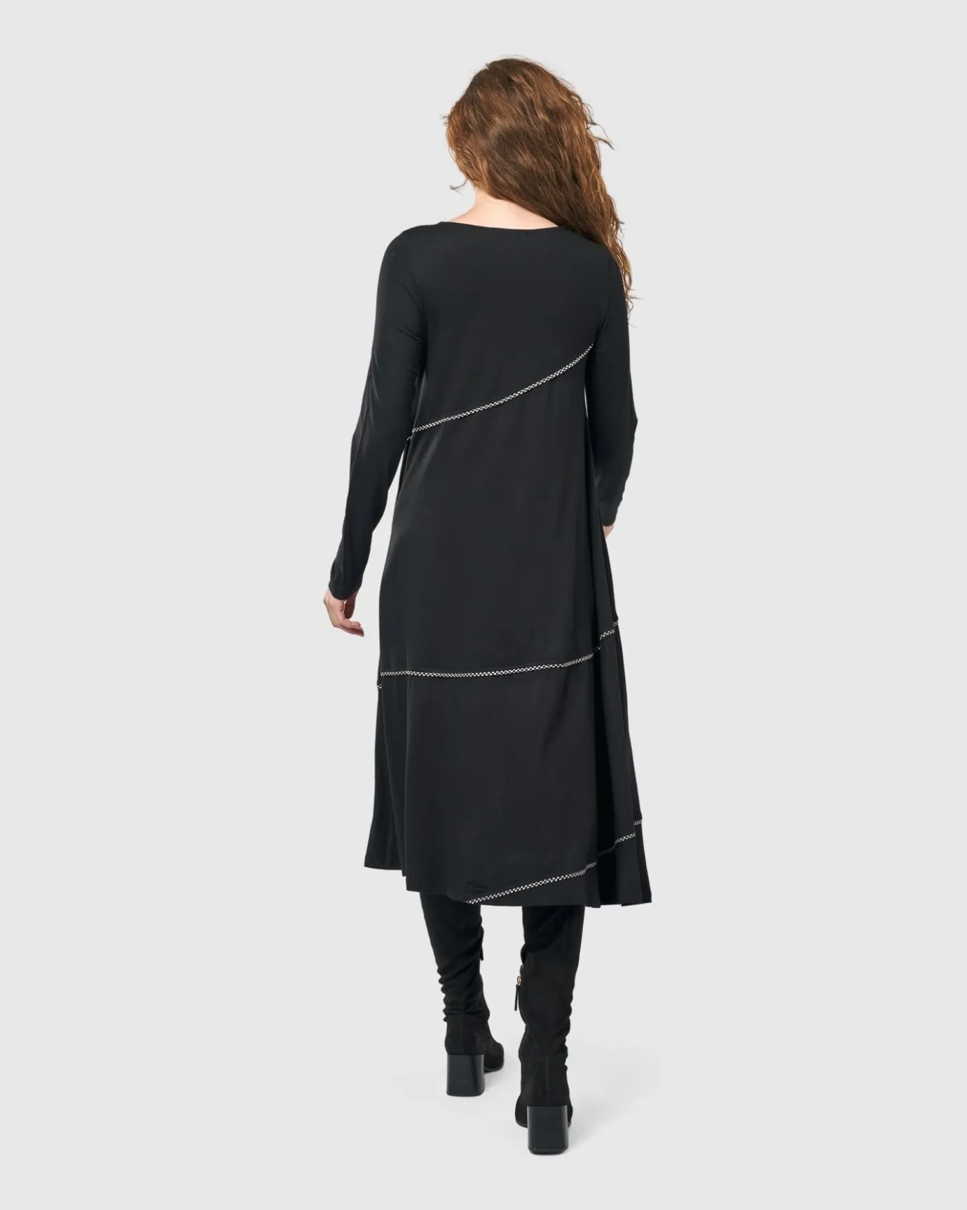 Women Alembika Dresses<Nightingale Pullover Midi Dress, Black