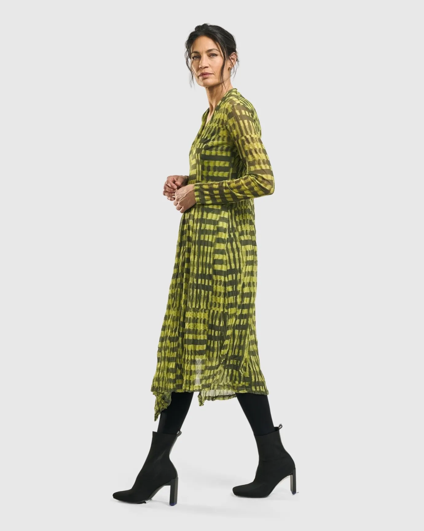 Women Alembika Plus<Nirvana A-Line Dress, Yellow