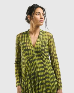 Women Alembika Dresses<Nirvana A-Line Dress, Yellow