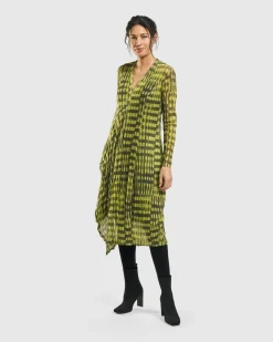 Women Alembika Dresses<Nirvana A-Line Dress, Yellow