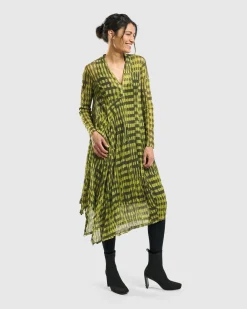 Women Alembika Dresses<Nirvana A-Line Dress, Yellow
