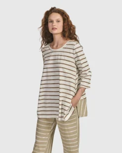 Women Alembika Plus<Oasis Bell Top, Cream