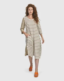 Women Alembika Dresses<Oasis Caftan Dress, Cream