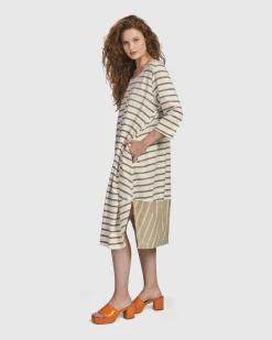 Women Alembika Dresses<Oasis Caftan Dress, Cream