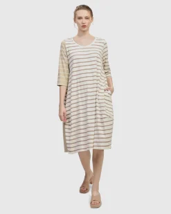Women Alembika Dresses<Oasis Caftan Dress, Cream