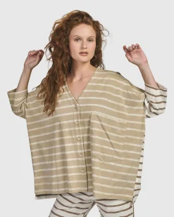 Women Alembika Plus<Oasis Oversized Cardigan, Tan