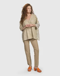 Women Alembika Jackets<Oasis Oversized Cardigan, Tan