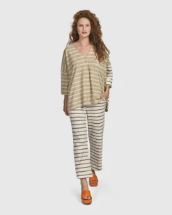 Women Alembika Plus<Oasis Slim Pants, Cream