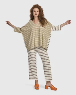 Women Alembika Pants & Skirts<Oasis Slim Pants, Cream