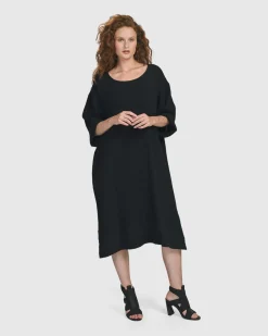 Women Alembika Dresses<Oasis T-Shirt Dress, Black