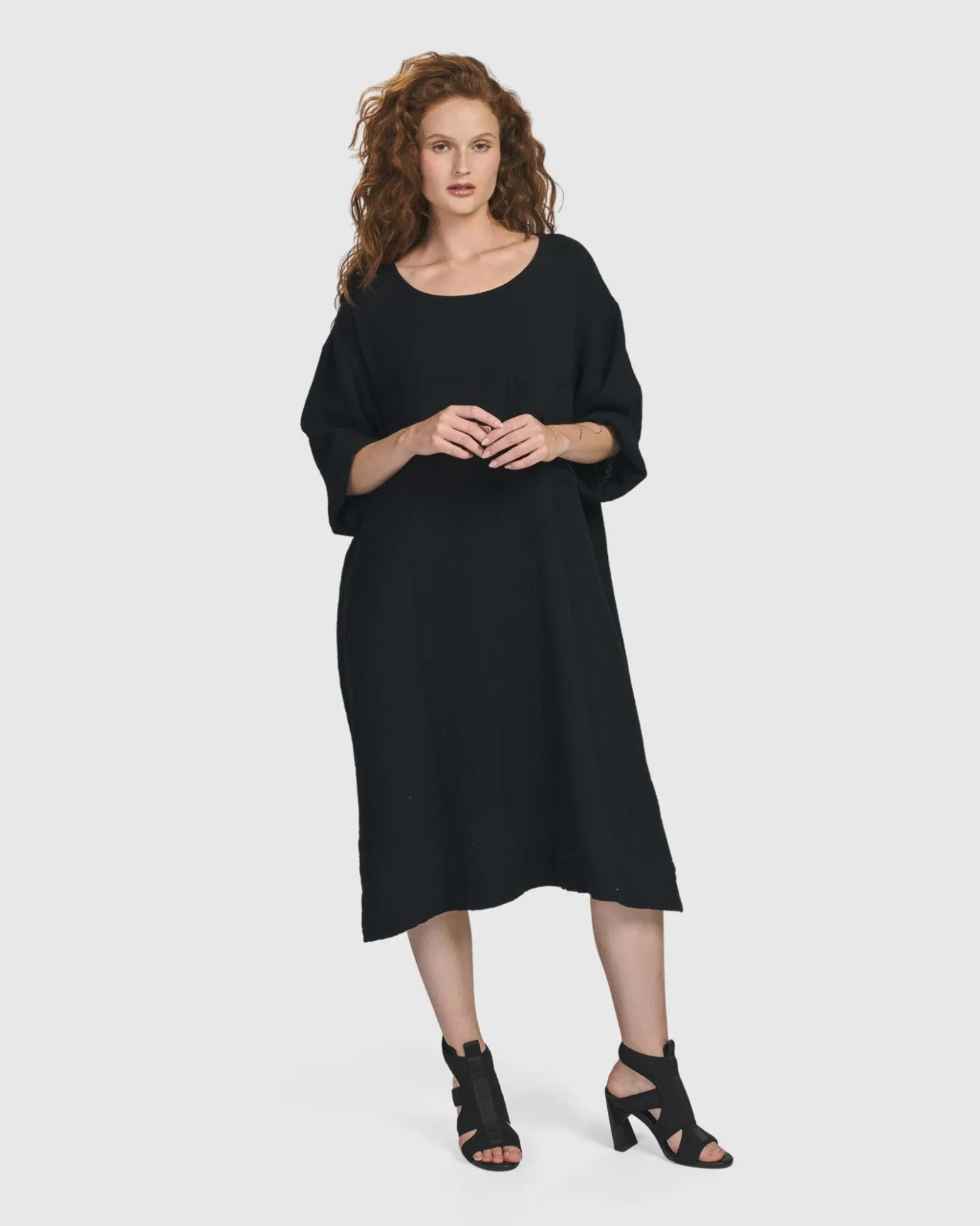 Women Alembika Dresses<Oasis T-Shirt Dress, Black