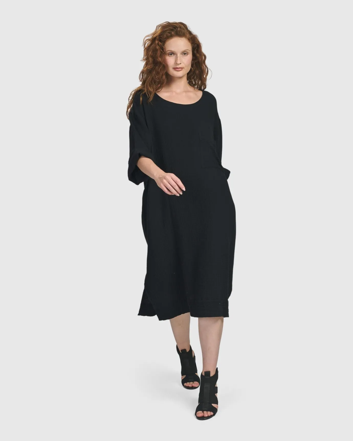 Women Alembika Dresses<Oasis T-Shirt Dress, Black