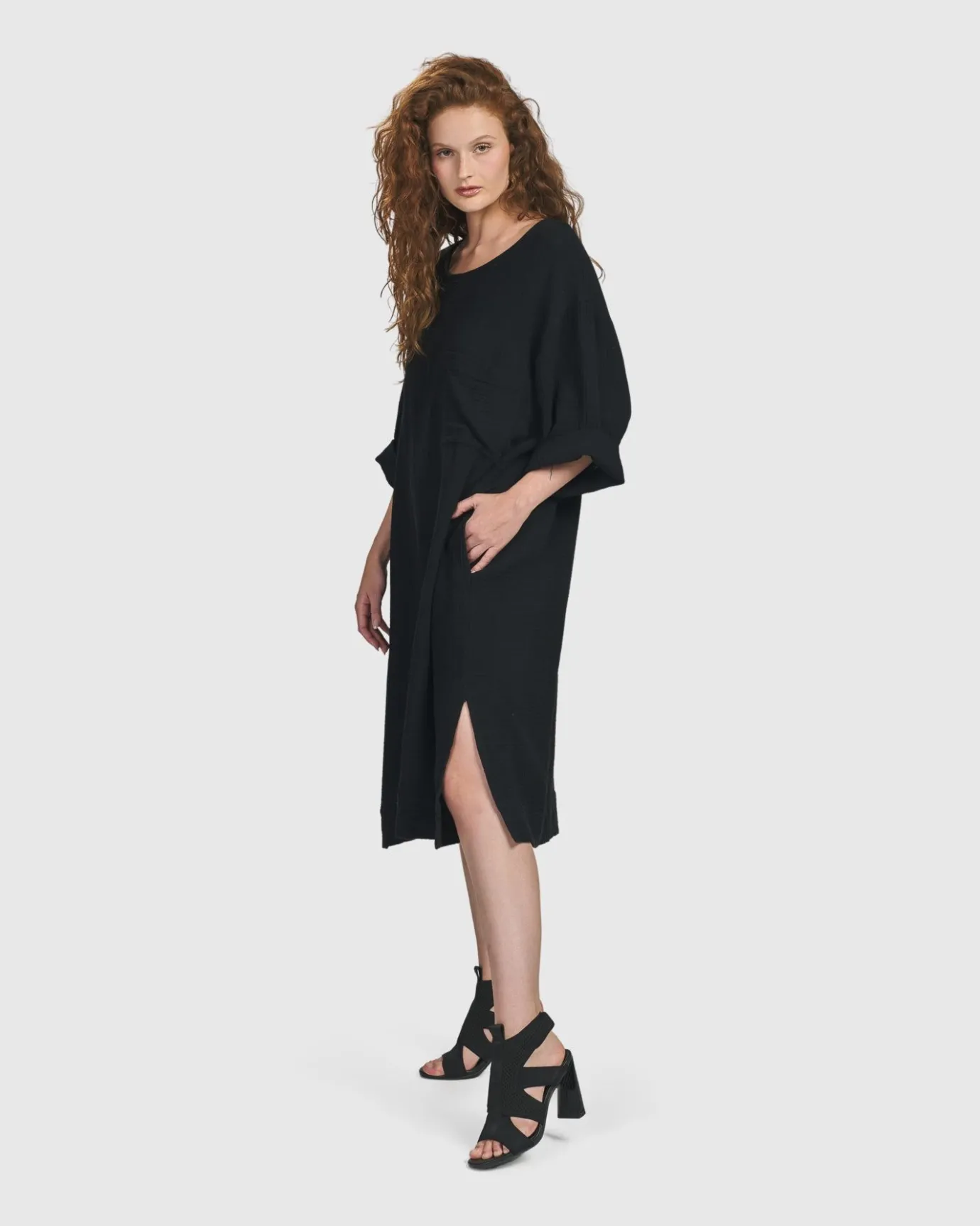 Women Alembika Dresses<Oasis T-Shirt Dress, Black