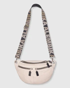 Women Alembika Bags & Pouches<On-The-Go Large Sling Bag, Ivory