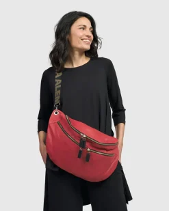 Women Alembika Accessories<On-The-Go Large Sling Bag, Vermillion