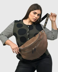 Women Alembika Bags & Pouches<On-The-Go Large Sling Bag, Wood