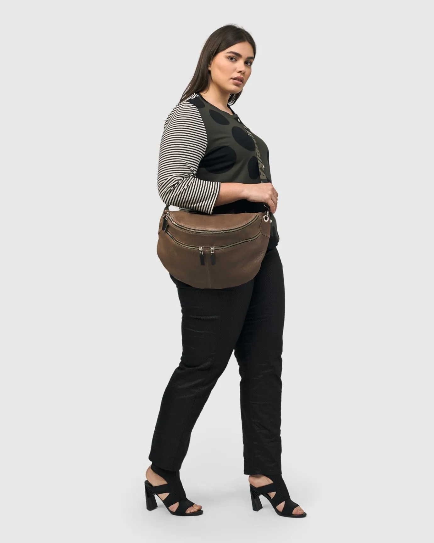 Women Alembika Bags & Pouches<On-The-Go Large Sling Bag, Wood