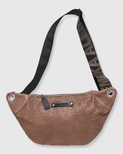 Women Alembika Bags & Pouches<On-The-Go Large Sling Bag, Wood