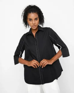 Women Alembika Tops & Tunics<Ozai N Ku Acropolis Blouse, Black