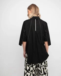 Women Alembika Tops & Tunics<Ozai N Ku Acropolis Blouse, Black