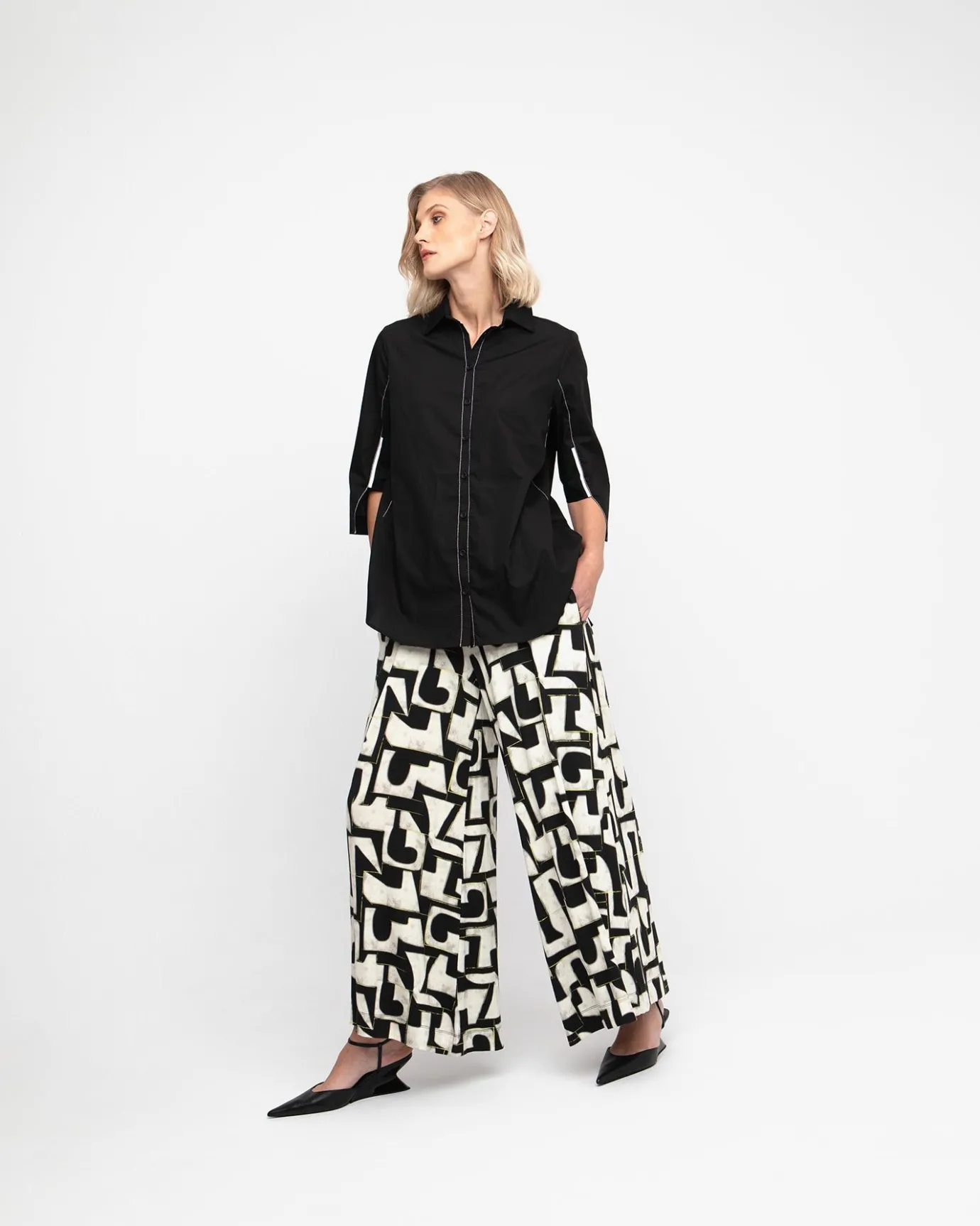 Women Alembika Tops & Tunics<Ozai N Ku Acropolis Blouse, Black
