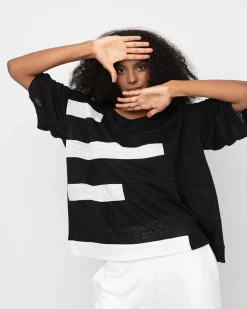 Women Alembika Tops & Tunics<Ozai N Ku Apollo Tee, Black/White