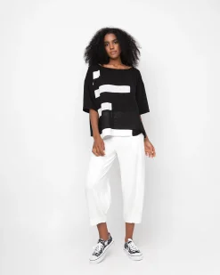 Women Alembika Tops & Tunics<Ozai N Ku Apollo Tee, Black/White