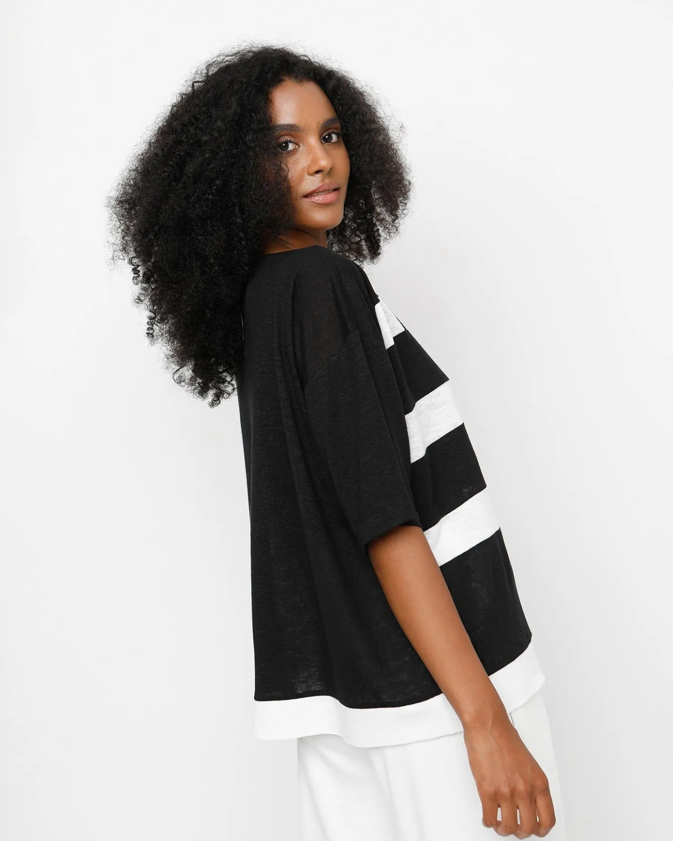 Women Alembika Tops & Tunics<Ozai N Ku Apollo Tee, Black/White