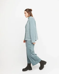 Women Alembika Pants & Skirts<Ozai N Ku Baby Corduroy Pants, Mint