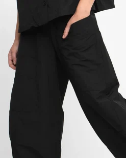 Women Alembika Pants & Skirts<Ozai N Ku Barrel Leg Pants, Black