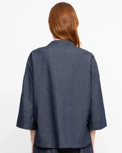 Women Alembika Jackets<Ozai N Ku Bowie Textured Jacket, Denim