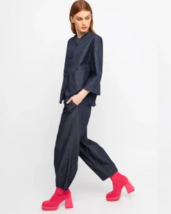 Women Alembika Jackets<Ozai N Ku Bowie Textured Jacket, Denim