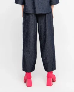Women Alembika Pants & Skirts<Ozai N Ku Bowie Textured Pants, Denim