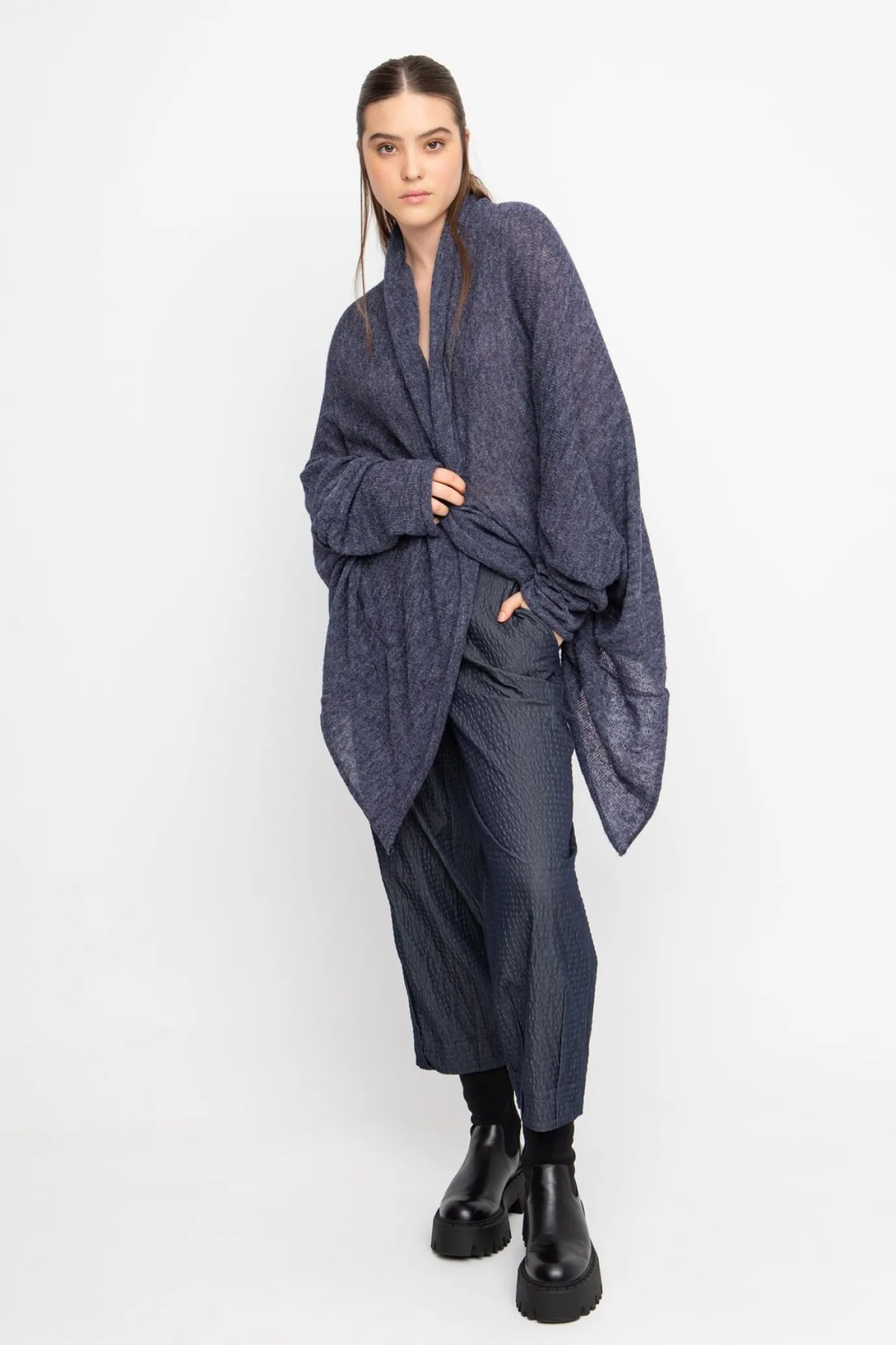 Women Alembika Pants & Skirts<Ozai N Ku Bowie Textured Pants, Denim
