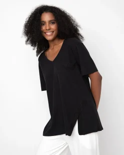 Women Alembika Tops & Tunics<Ozai N Ku Boyfriend Tee, Black