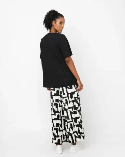 Women Alembika Tops & Tunics<Ozai N Ku Boyfriend Tee, Black