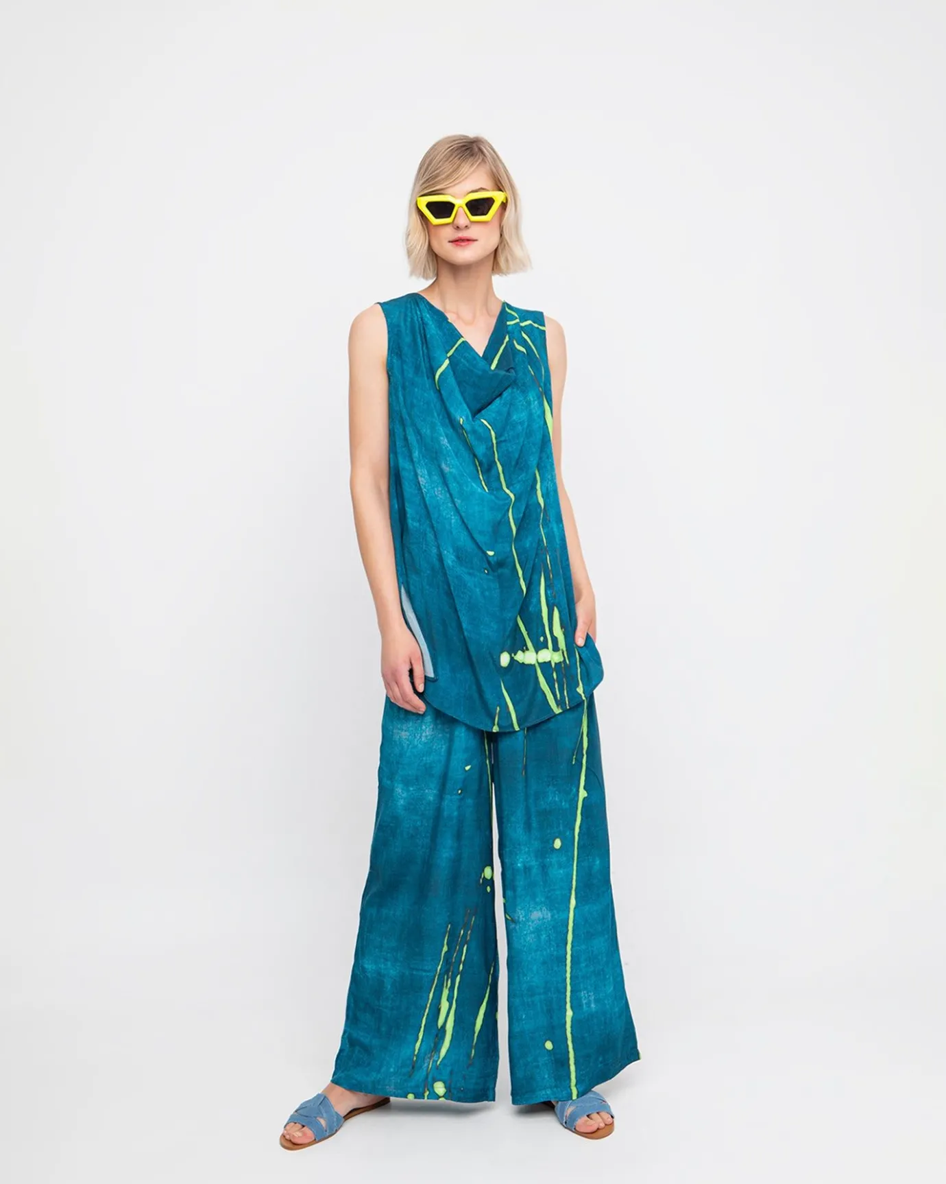 Women Alembika Pants & Skirts<Ozai N Ku Breeze Pants, Ocean