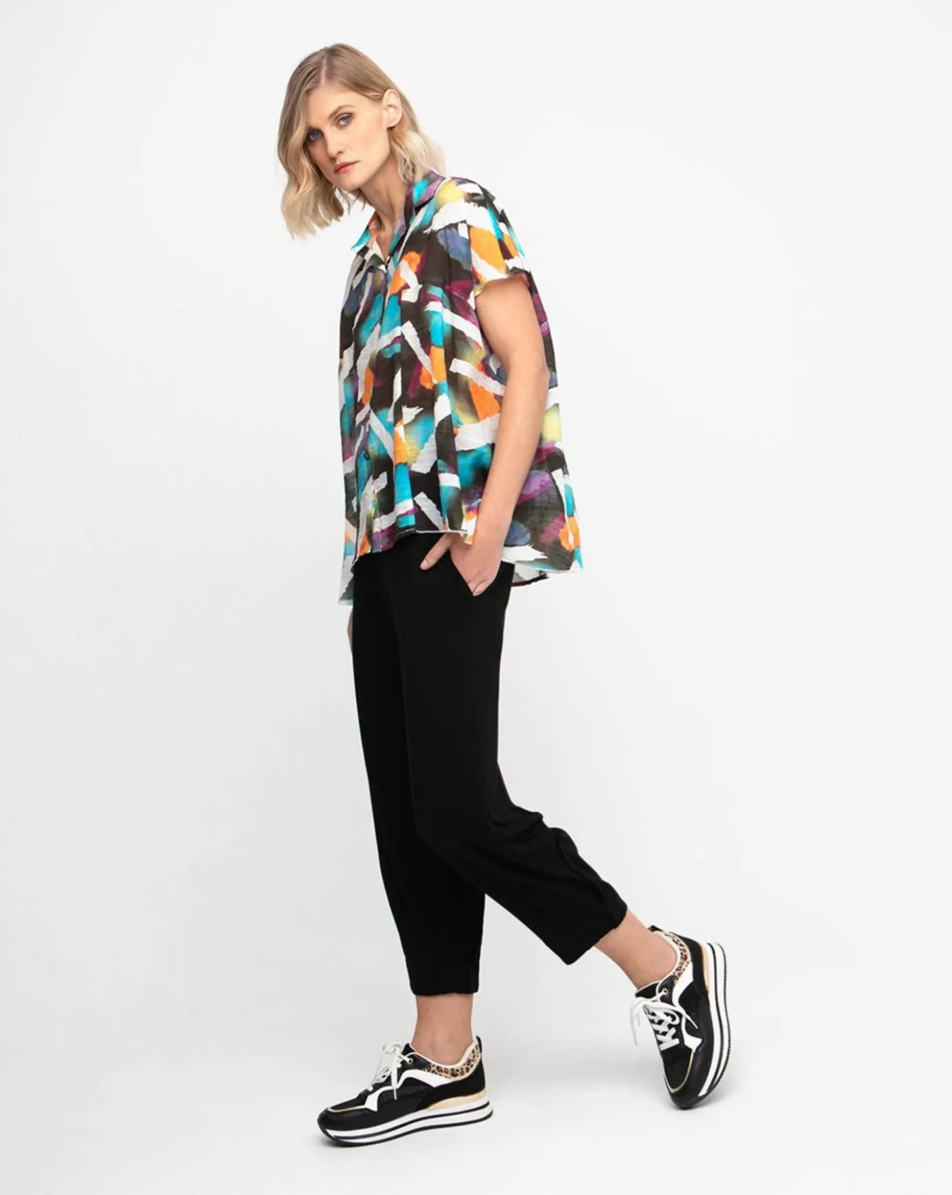 Women Alembika Tops & Tunics<Ozai N Ku Colorpop Blouse, Fireworks