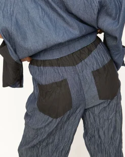 Women Alembika Pants & Skirts<Ozai N Ku Corfu Barrel Leg Pants, Denim
