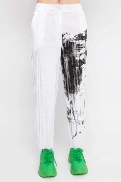 Women Alembika Pants & Skirts<Ozai N Ku Crinkle Art House Pants, Black