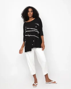 Women Alembika Pants & Skirts<Ozai N Ku Cropped Slim Pants, White