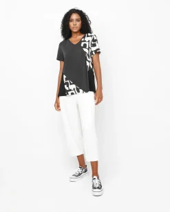 Women Alembika Pants & Skirts<Ozai N Ku Cropped Slim Pants, White