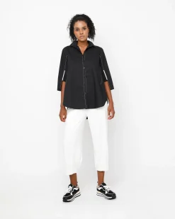 Women Alembika Pants & Skirts<Ozai N Ku Cropped Slim Pants, White