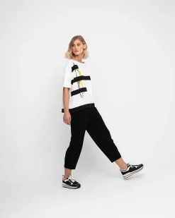 Women Alembika Pants & Skirts<Ozai N Ku Cropped Slim Pants, Black