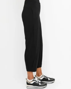 Women Alembika Pants & Skirts<Ozai N Ku Cropped Slim Pants, Black