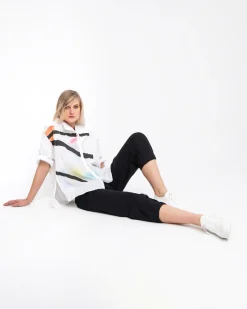 Women Alembika Pants & Skirts<Ozai N Ku Cropped Slim Pants, Black