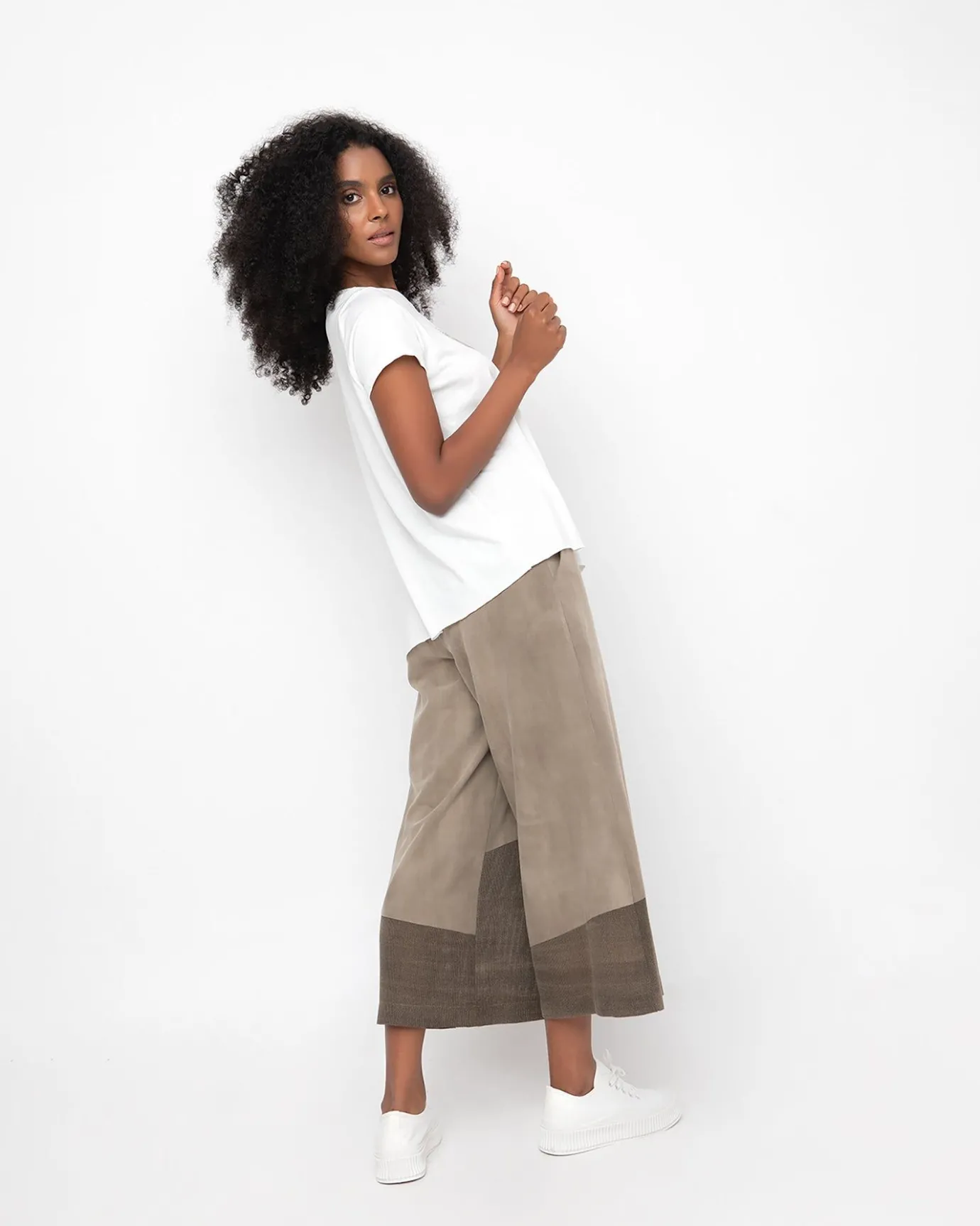 Women Alembika Pants & Skirts<Ozai N Ku Desert Wide Leg Pants, Sahara