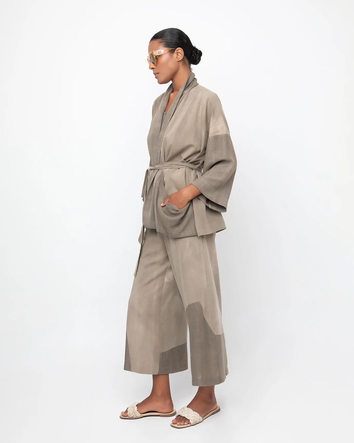 Women Alembika Pants & Skirts<Ozai N Ku Desert Wide Leg Pants, Sahara