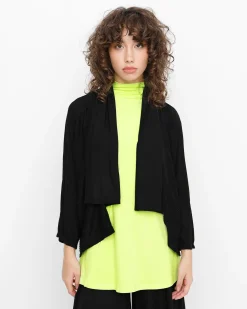 Women Alembika Jackets<Ozai N Ku Drape Neck Cardigan, Black